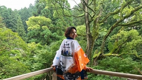 Ngọc Diễm đón tuổi mới tại Nhật Bản