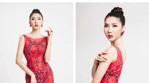 Ngọc Quyên quyến rũ với trang phục lộng lẫy