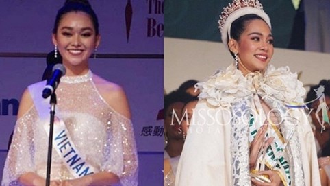 Người đẹp Thái Lan 25 tuổi đăng quang Hoa hậu Quốc tế 2019, Tường San dừng chân ở Top 8