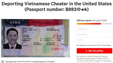 Nhà đầu tư Sky Mining ký tên kêu gọi Mỹ trục xuất ông Lê Minh Tâm