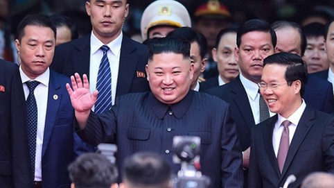 Những hình ảnh đầu tiên ông Kim Jong-un tại ga Đồng Đăng, Lạng Sơn