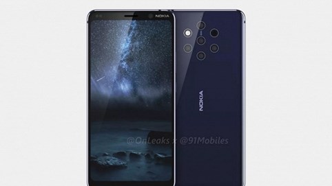Nokia 9 lộ diện với camera 5 ống kính