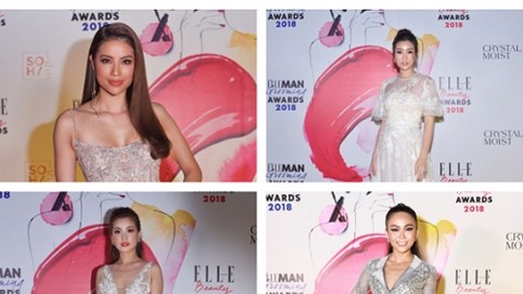 Phạm Hương, Đỗ Mỹ Linh, Mâu Thuỷ, Diễm Trang đọ dáng tại Elle Beauty Adwards 2018