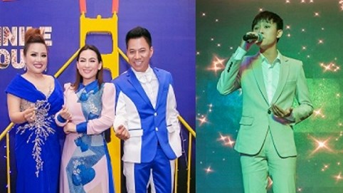 Phi Nhung dẫn 2 con nuôi chạy show cuối tuần