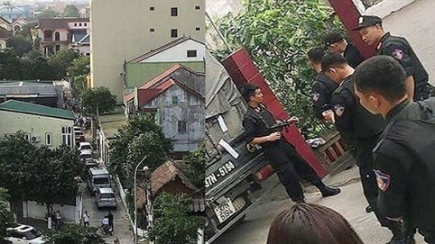 Cận cảnh cả trăm chiến sĩ công an mang súng khám xét, thu giữ 6 tạ ma túy