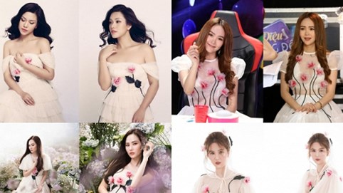 Phương Vy, Minh Hằng, Diệu Linh, Ngọc Trinh hóa nàng thơ với váy voan hoa 3D