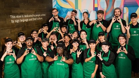 Starbucks mở cửa hàng 'ký hiệu' đầu tiên dành cho người khiếm thính tại Mỹ
