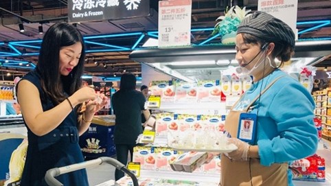 Sữa chua Vinamilk đã chính thức có mặt tại siêu thị thông minh Hema của Alibaba tại Trung Quốc