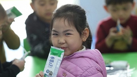 Sữa học đường Hà Nội: “Ấn tượng” những con số ban đầu