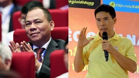 Chủ tịch Vingroup Phạm Nhật Vượng, Chủ tịch TGDĐ Nguyễn Đức Tài là người thu nhiều tiền nhất