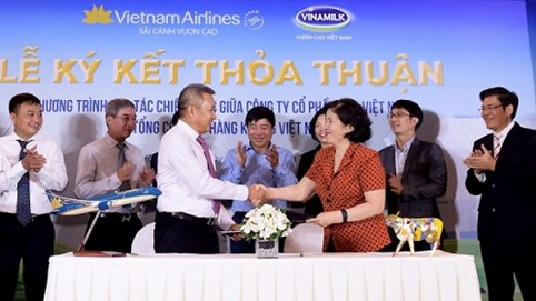 Vietnam Airlines và Vinamilk hợp tác chiến lược cùng phát triển thương hiệu vươn tầm quốc tế