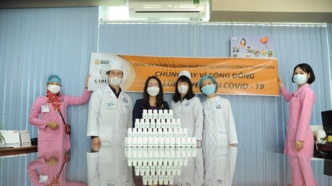 Vĩnh Phúc tiếp tục nhận 1900 chai Gel rửa tay khô từ 