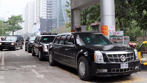 Xăng dầu cho đoàn xe của Tổng thống Mỹ được cung cấp thế nào ở Việt Nam?
