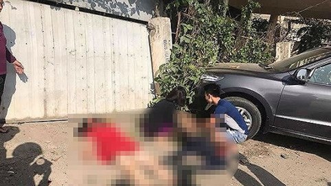 Xe khách tông văng ô tô con 20m, 3 người chết, 5 người bị thương