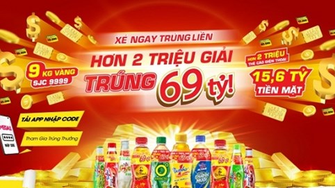 Yeah1 hợp tác Tân Hiệp Phát, khuyến mãi khủng qua ứng dụng mới Mega1