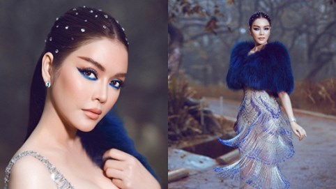 Lý Nhã Kỳ gợi cảm khó cưỡng khi diện váy đính hàng nghìn viên pha lê