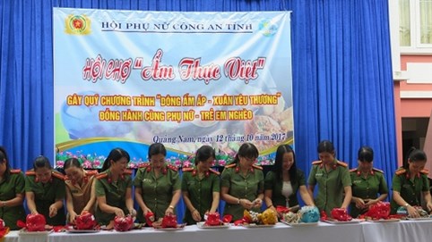 Phụ nữ Công an tỉnh Quảng Nam: Đồng hành cùng phụ nữ, trẻ em nghèo