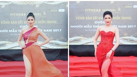 Á hậu Kim Nguyên - Hoa hậu đại dương Đặng Thu Thảo hở bạo khoe dáng nuột