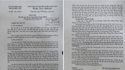 Tiếp bài trường Hai Bà Trưng (Vĩnh Phúc): Cơ sở nào để tiến hành sáp nhập trường?