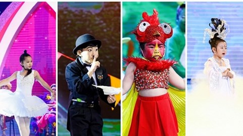 Bộ tứ nhí đa tài “gây bão” đêm chung kết 