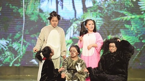 Các zombie nhí đổ bộ trên gamehow truyền hình