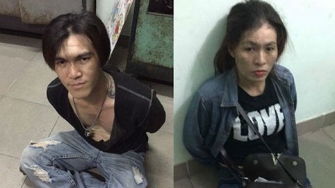 Bắt giữ cặp tình nhân mới ra tù mang theo súng đi bán ma túy