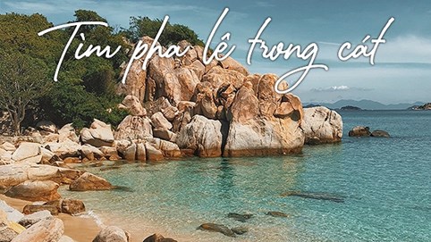 Tìm pha lê trong cát Ninh Thuận