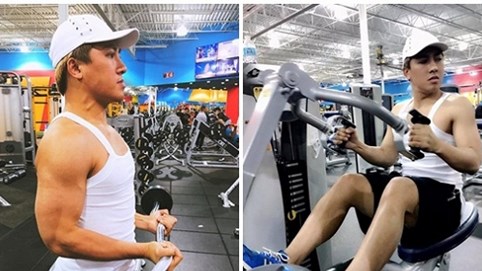 Chiều lòng fans, Châu Khải Phong miệt mài luyện hình thể