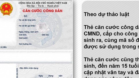 Chính thức thu lệ phí cấp thẻ căn cước công dân