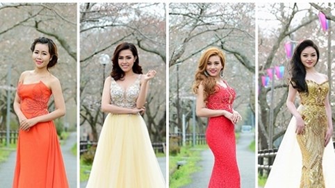 Đã mắt với trang phục dạ hội của thí sinh Hoa hậu Doanh nhân người Việt Châu Á 2017