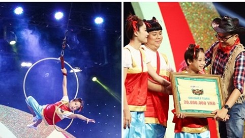 Đại Nghĩa rơi nước mắt vì màn đu dây trên không của thí sinh nhí