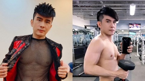 Đan Trường diện áo lưới, khoe cơ bụng 6 múi ở tuổi 42