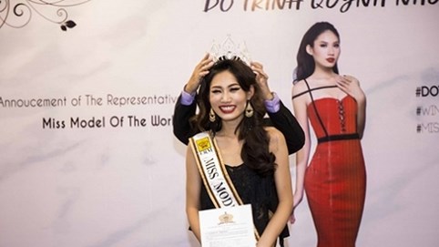 Đỗ Trịnh Quỳnh Như đại diện Việt Nam dự thi Miss Model Of The World 2017