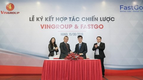 VinGroup hợp tác với FastGo tham gia thị trường xe công nghệ