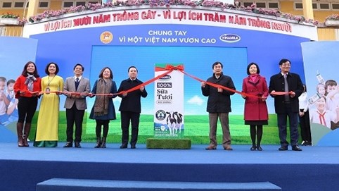 Hà Nội chính thức triển khai chương trình Sữa học đường