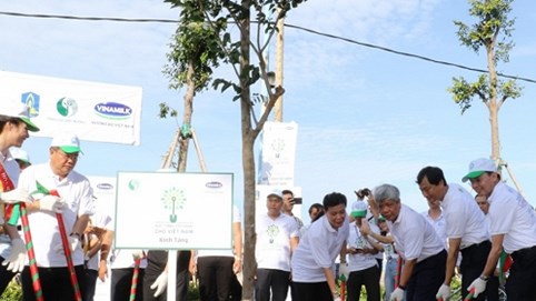Vinamilk trồng hơn 110.000 cây xanh tại Bà Rịa-Vũng Tàu trong khuôn khổ 