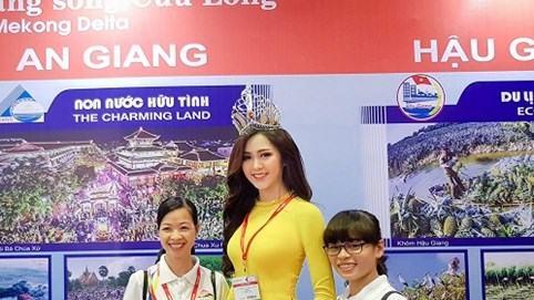 Hoa khôi Hải Yến đại diện cho du lịch An Giang