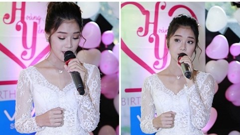 Hoàng Yến khóc trong tiệc sinh nhật khi hát về tình cũ