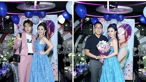 Janny Thủy Trần hội ngộ Châu Đăng Khoa, Nguyễn Hồng Thuận trong ngày sinh nhật