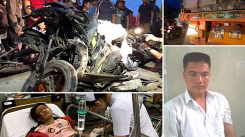 Khởi tố bị can tài xế xe container tông hàng loạt xe máy, làm 4 người chết