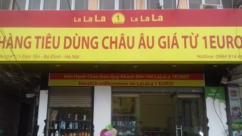 Không nhãn tiếng Việt, Lalala 1Euro đang đánh đố người tiêu dùng