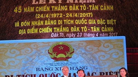 Kon Tum: Kỷ niệm 45 năm chiến thắng Đăk Tô-Tân Cảnh và đón nhận bằng di tích Quốc gia đặc biệt