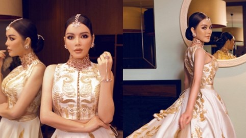 Lý Nhã Kỳ hóa công chúa dự sinh nhật xa hoa của tỷ phú Ấn Độ