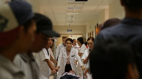 Mai Thu Huyền vượt qua nỗi sợ hãi để hoành thành cảnh quay