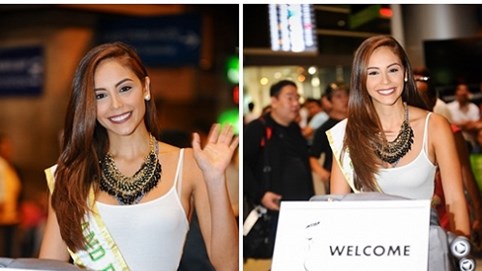 Miss Grand Puerto Rico xuất hiện tươi tắn tại Việt Nam