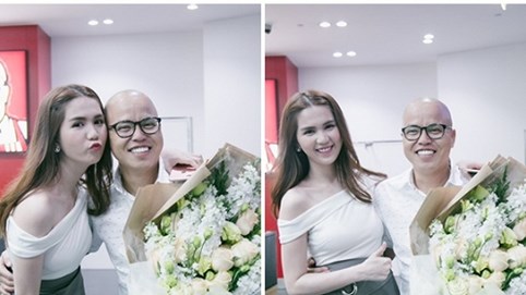 Ngọc Trinh bí mật đến chúc mừng 