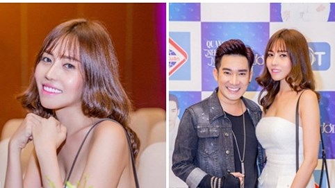 Phan Quỳnh Ngân rạng rỡ đến chúc mừng Quang Hà ra mắt MV mới