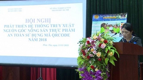 Phúc Thọ phát triển hệ thống truy xuất nguồn gốc nông sản thực phẩm an toàn