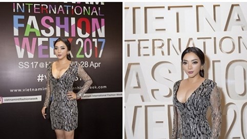 Phương Anh khoe vòng 1 săn chắc tại sự kiện