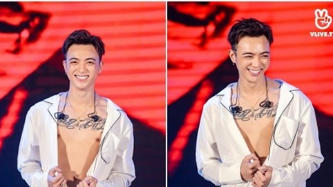 Soobin Hoàng Sơn cởi áo khoe body chiều lòng fan